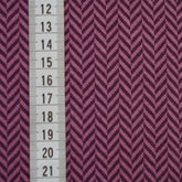 Bio Jacquard - Fischgrät pflaume - Stoffonkel - Stoffmeisterei